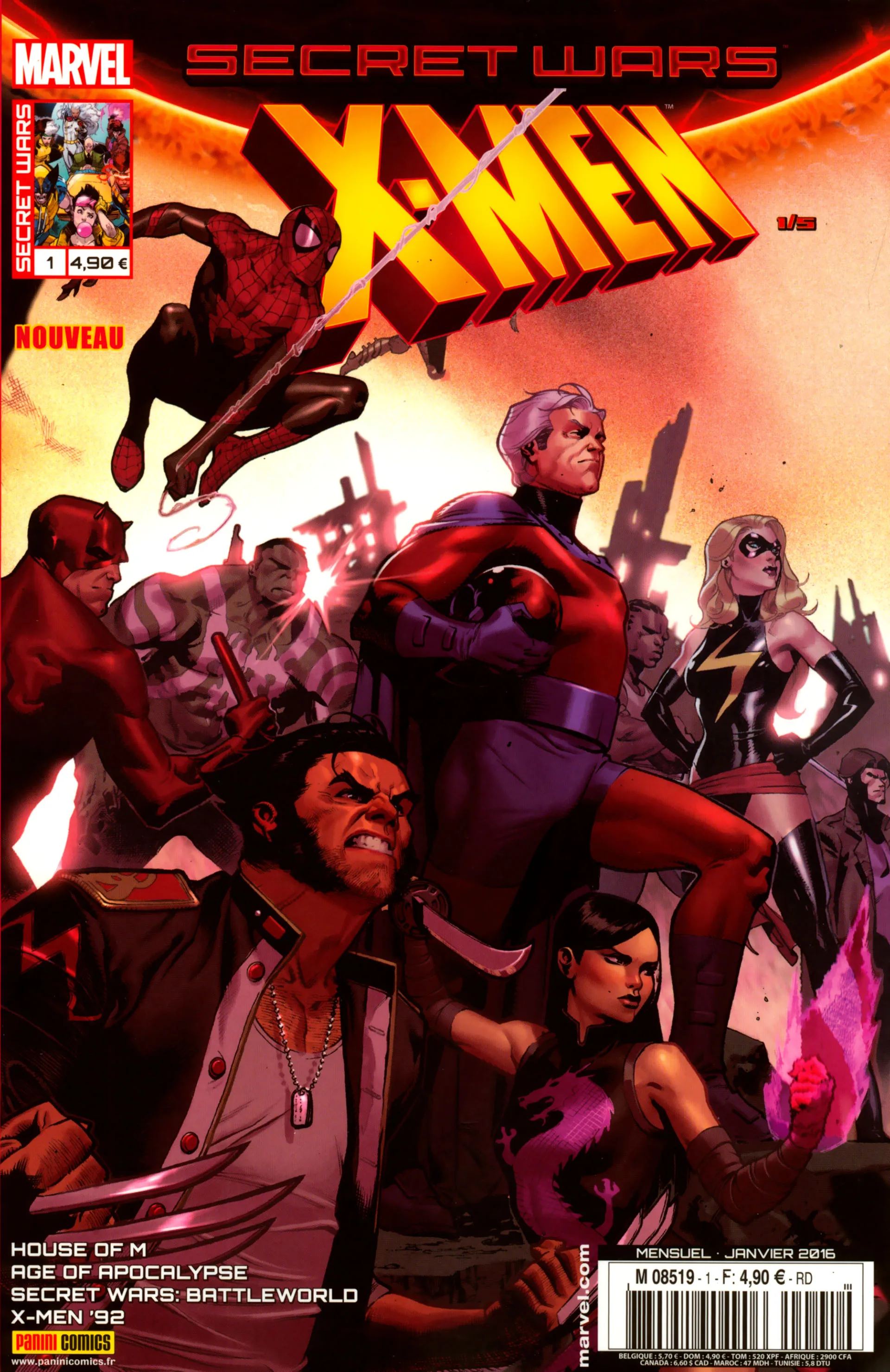 Secret Wars : X-men n°1