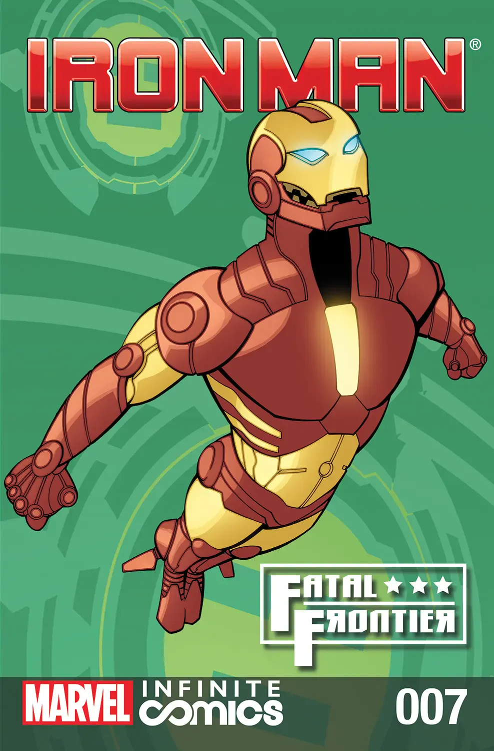 Couverture de Iron Man: Fatal Frontier (2013) #7