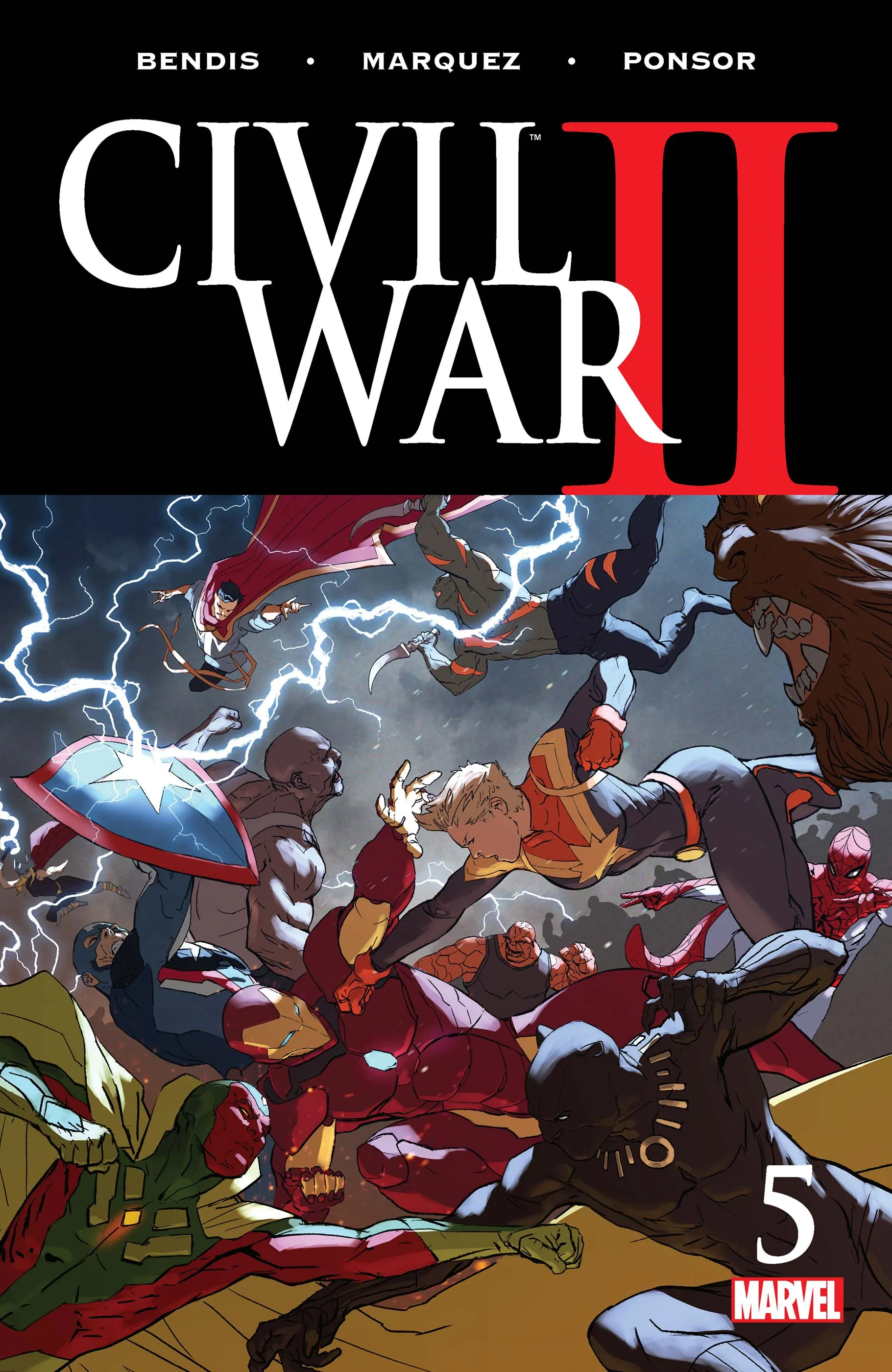 Couverture de Civil War II (2016) #5
