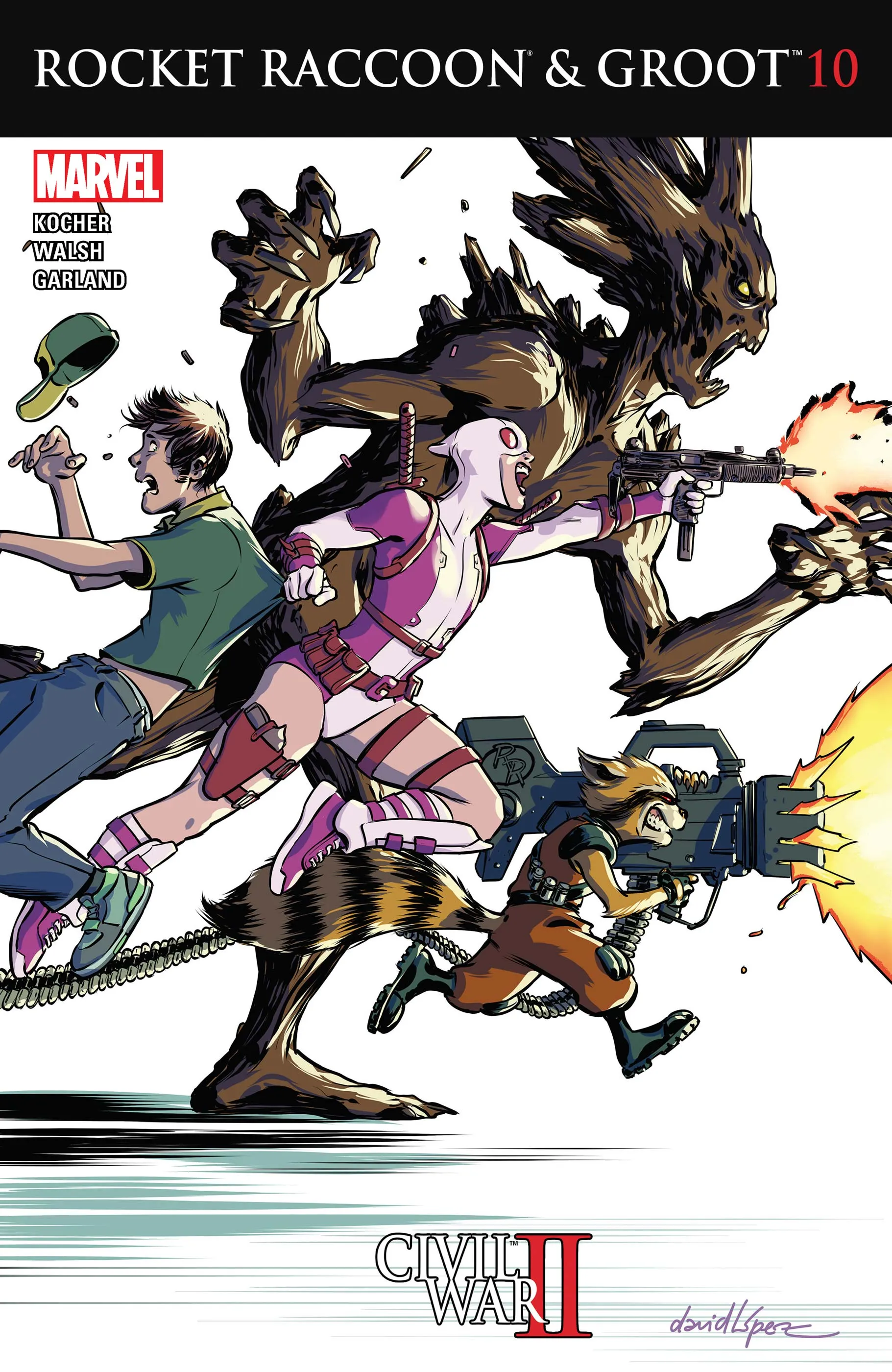 Couverture de Rocket Raccoon & Groot (2016) #10
