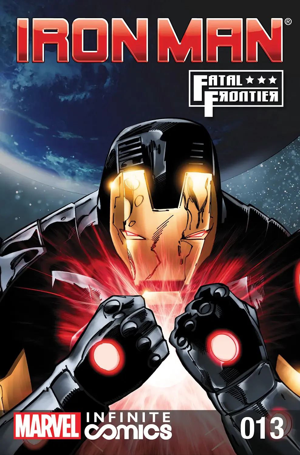 Couverture de Iron Man: Fatal Frontier (2013) #13