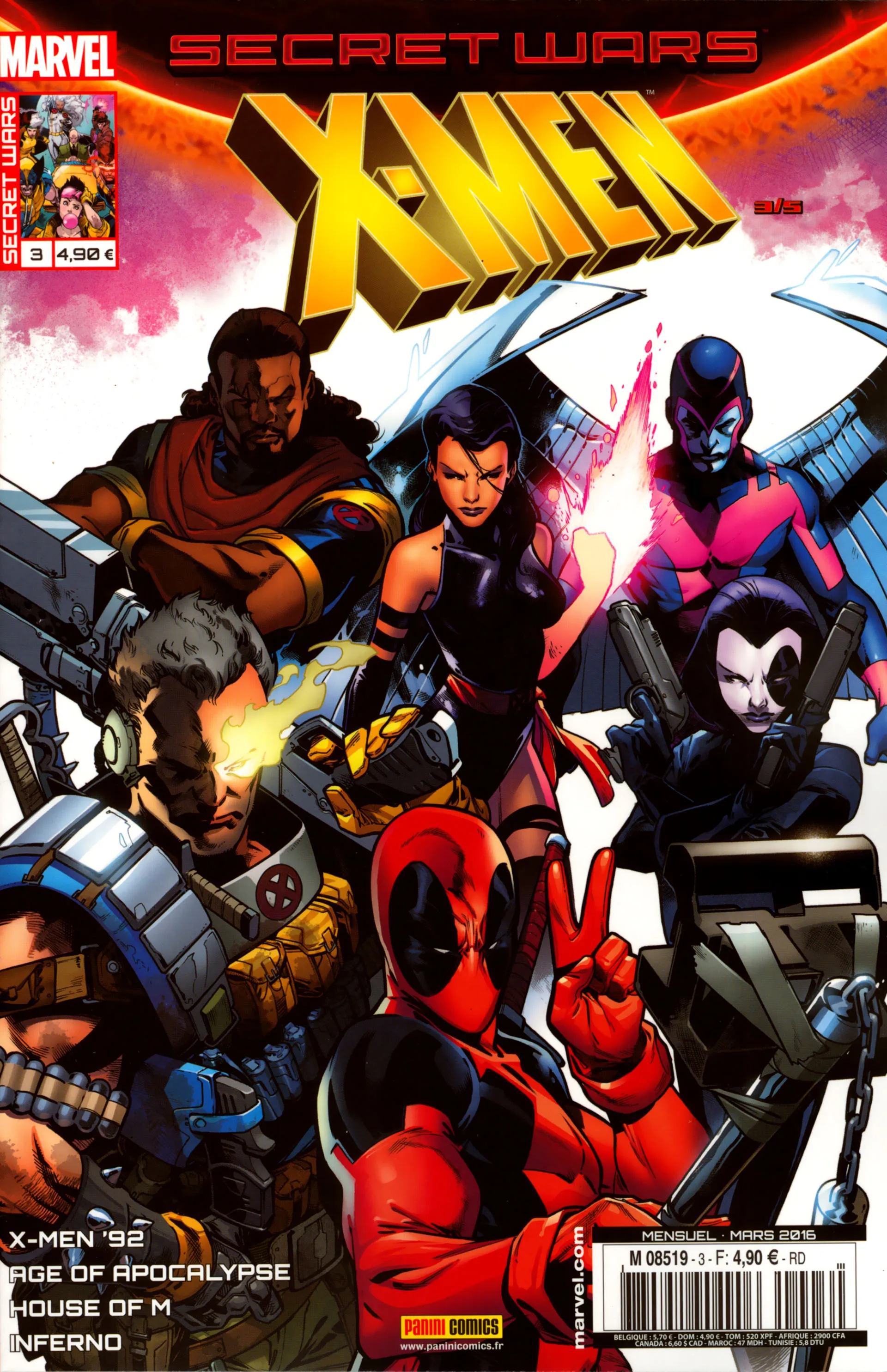 Secret Wars : X-men n°3