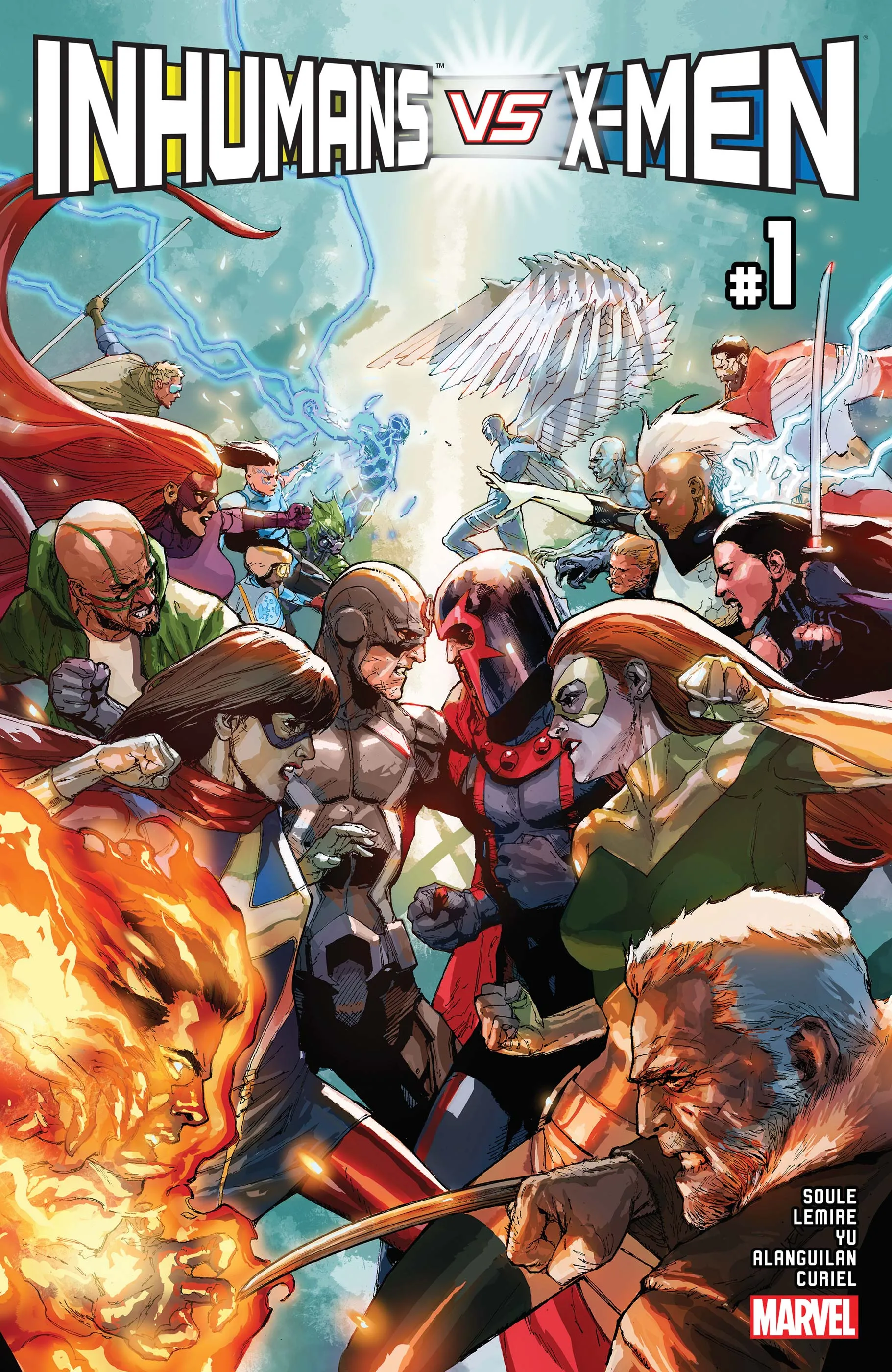 Couverture de Inhumans vs. X-Men (2016) #1