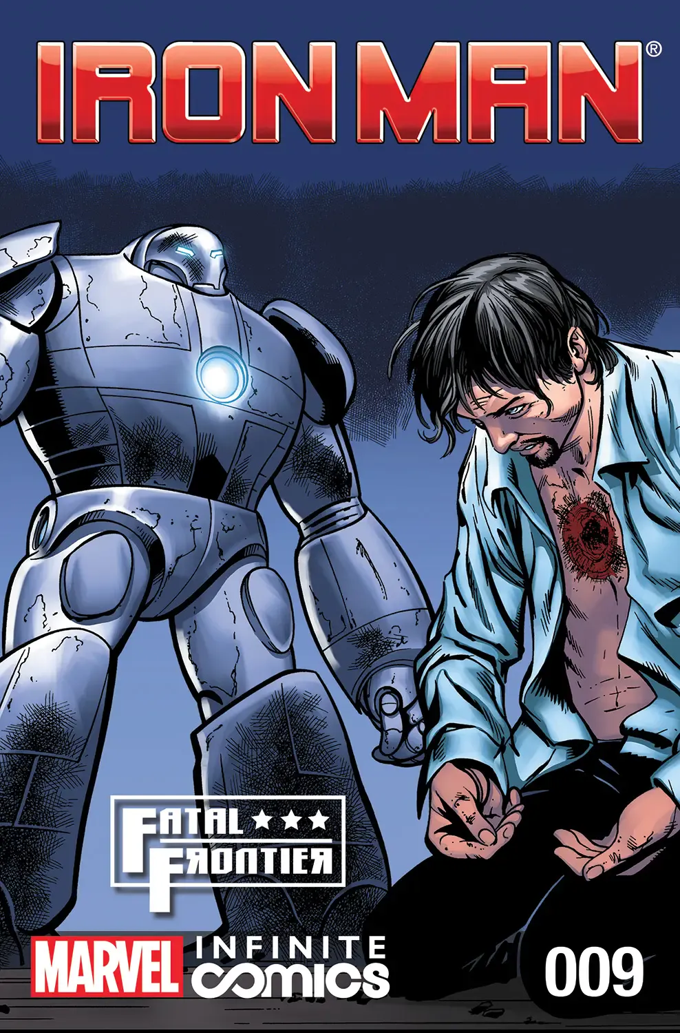 Couverture de Iron Man: Fatal Frontier (2013) #9