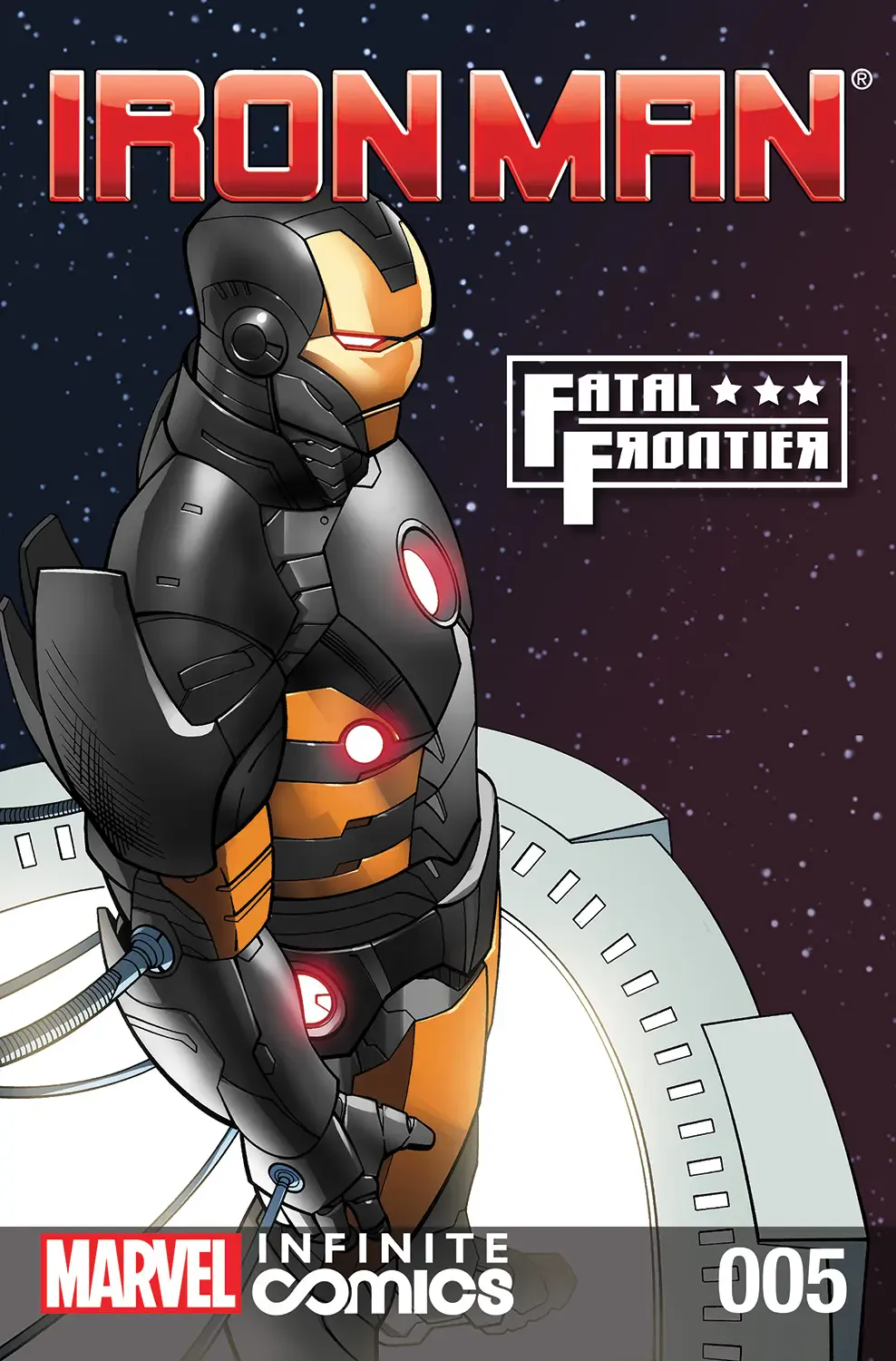 Couverture de Iron Man: Fatal Frontier (2013) #5