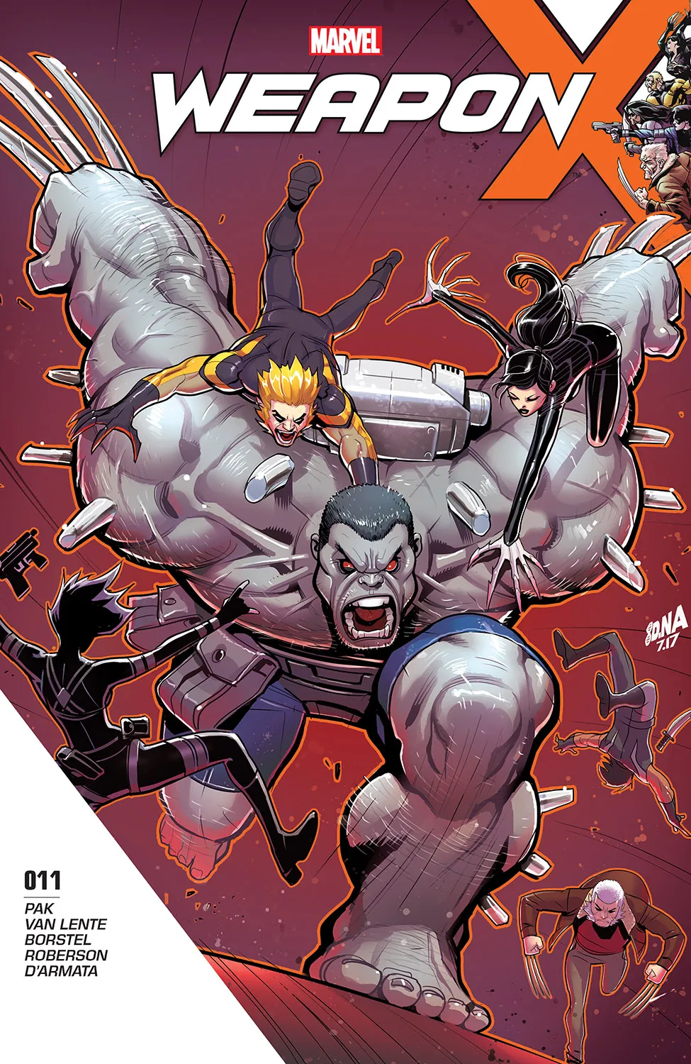 Couverture de Weapon X (2017) #11
