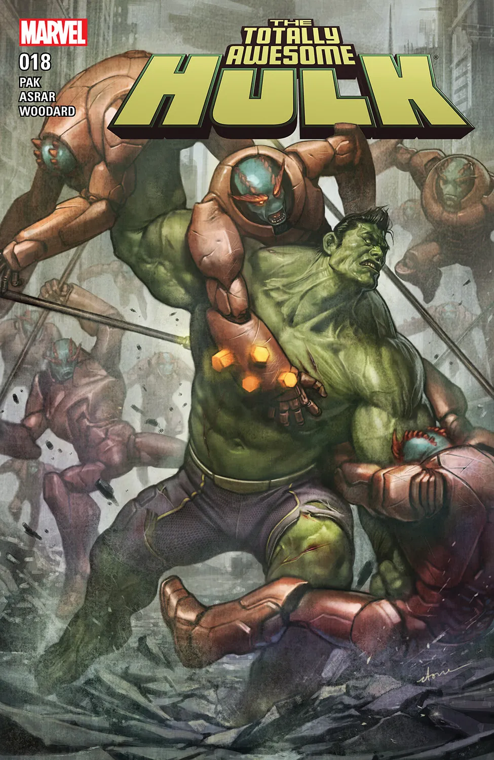 Couverture de The Totally Awesome Hulk (2015) #18