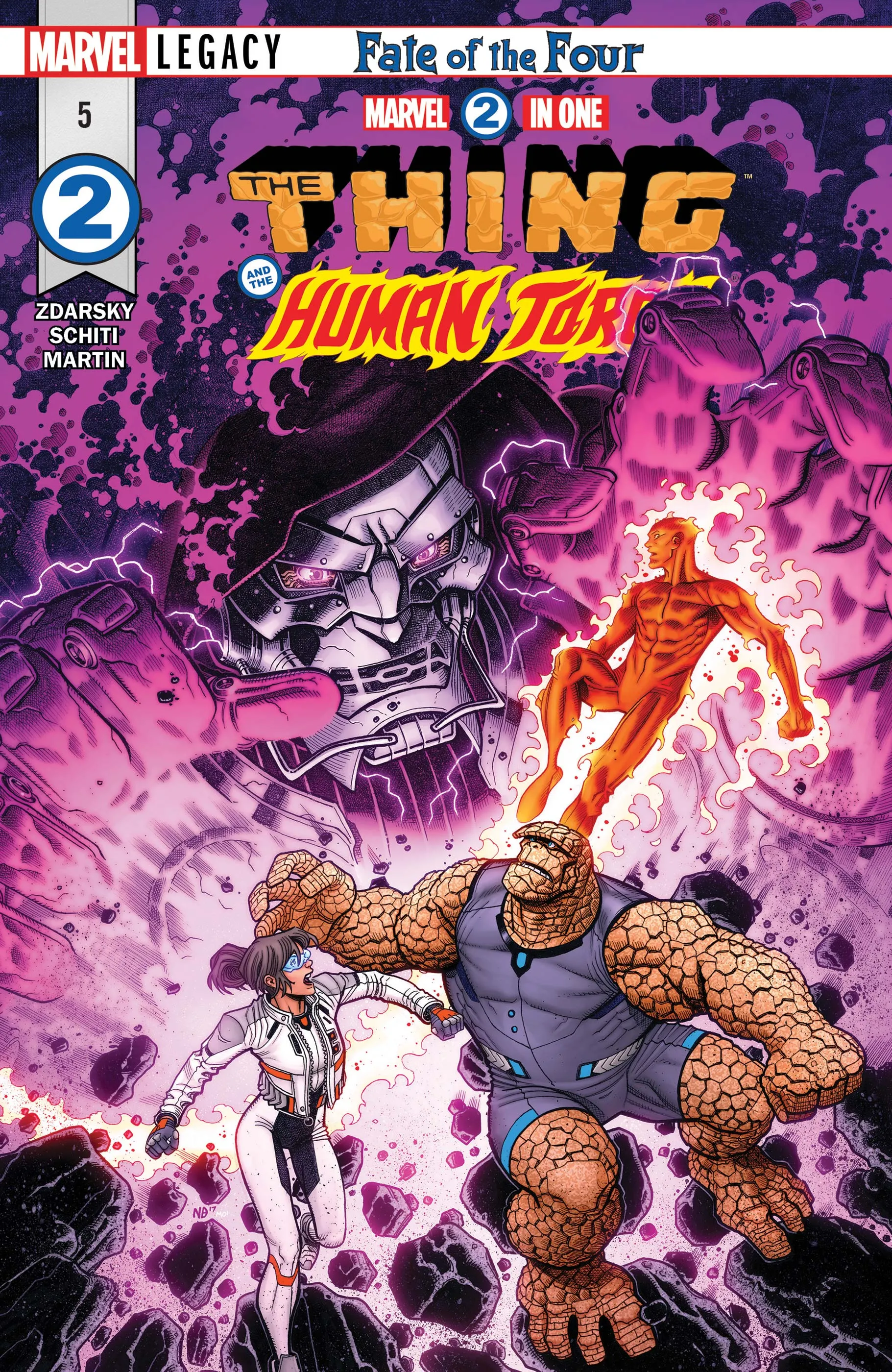 Couverture de Marvel 2-in-One (2017) #5
