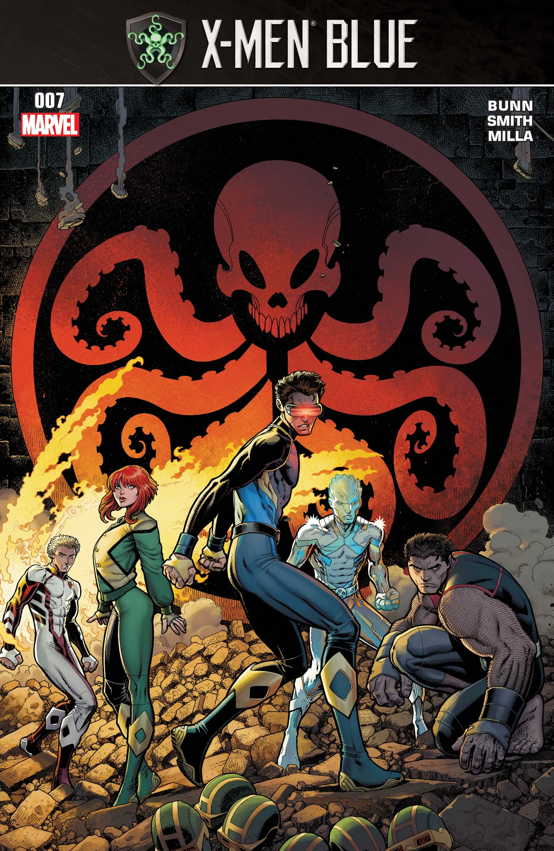 Couverture de X-Men: Blue (2017) #7