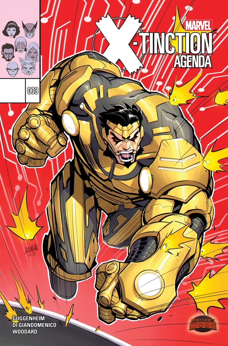 Couverture de X-Tinction Agenda (2015) #3