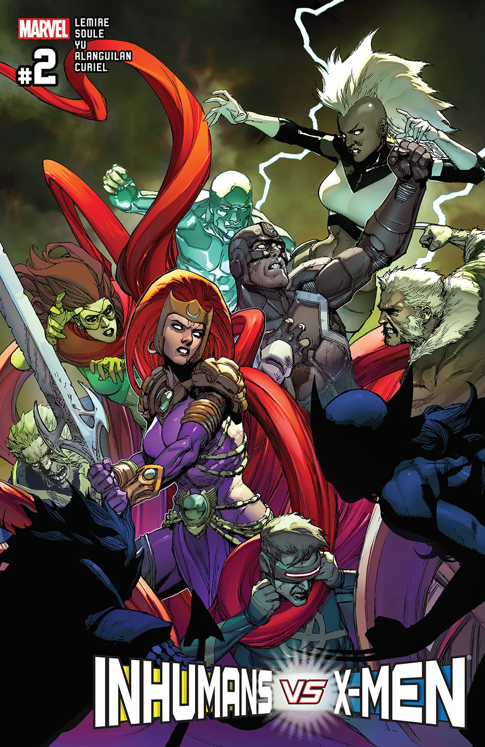 Couverture de Inhumans vs. X-Men (2016) #2