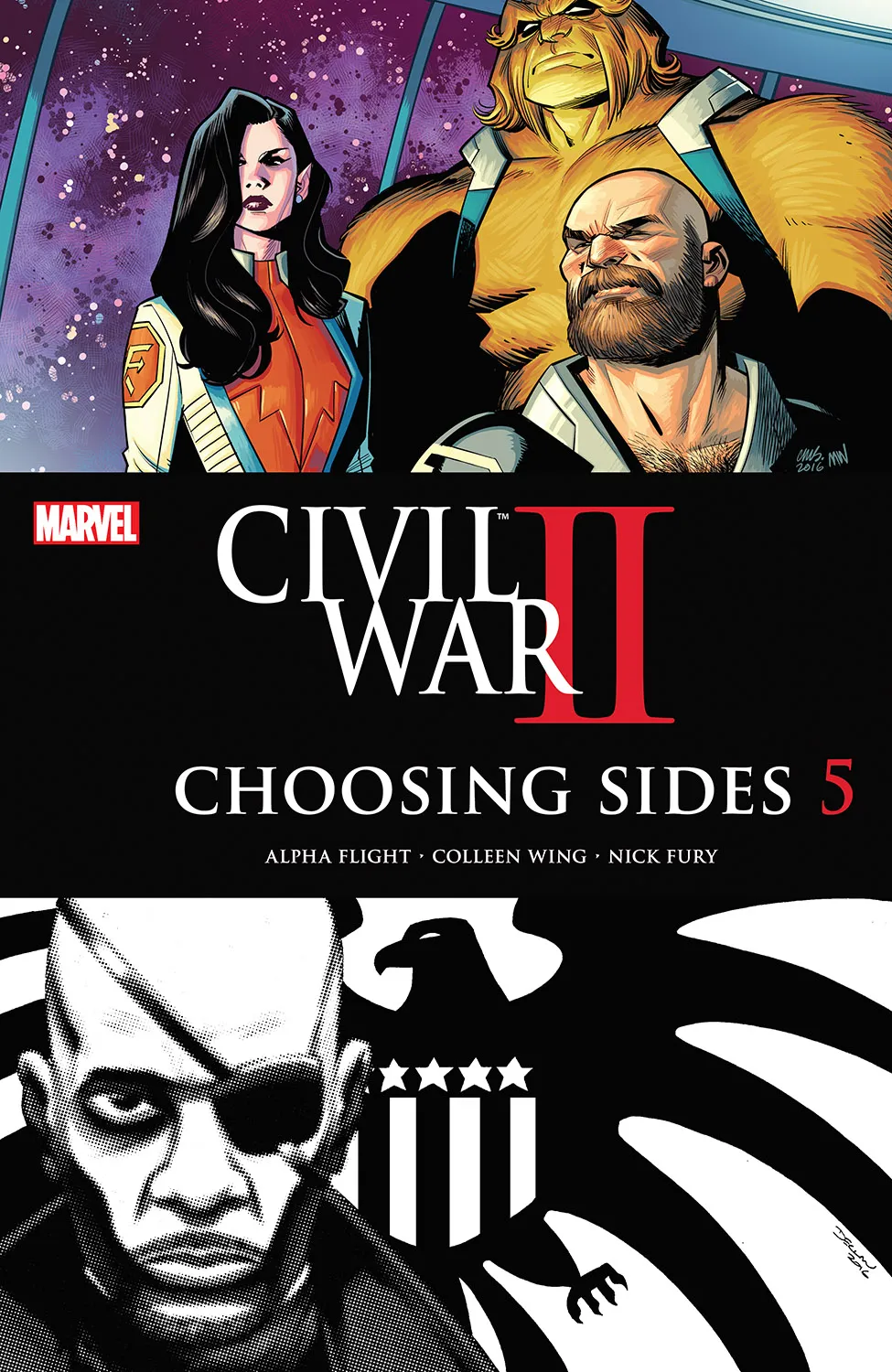 Couverture de Civil War II: Choosing Sides (2016) #5