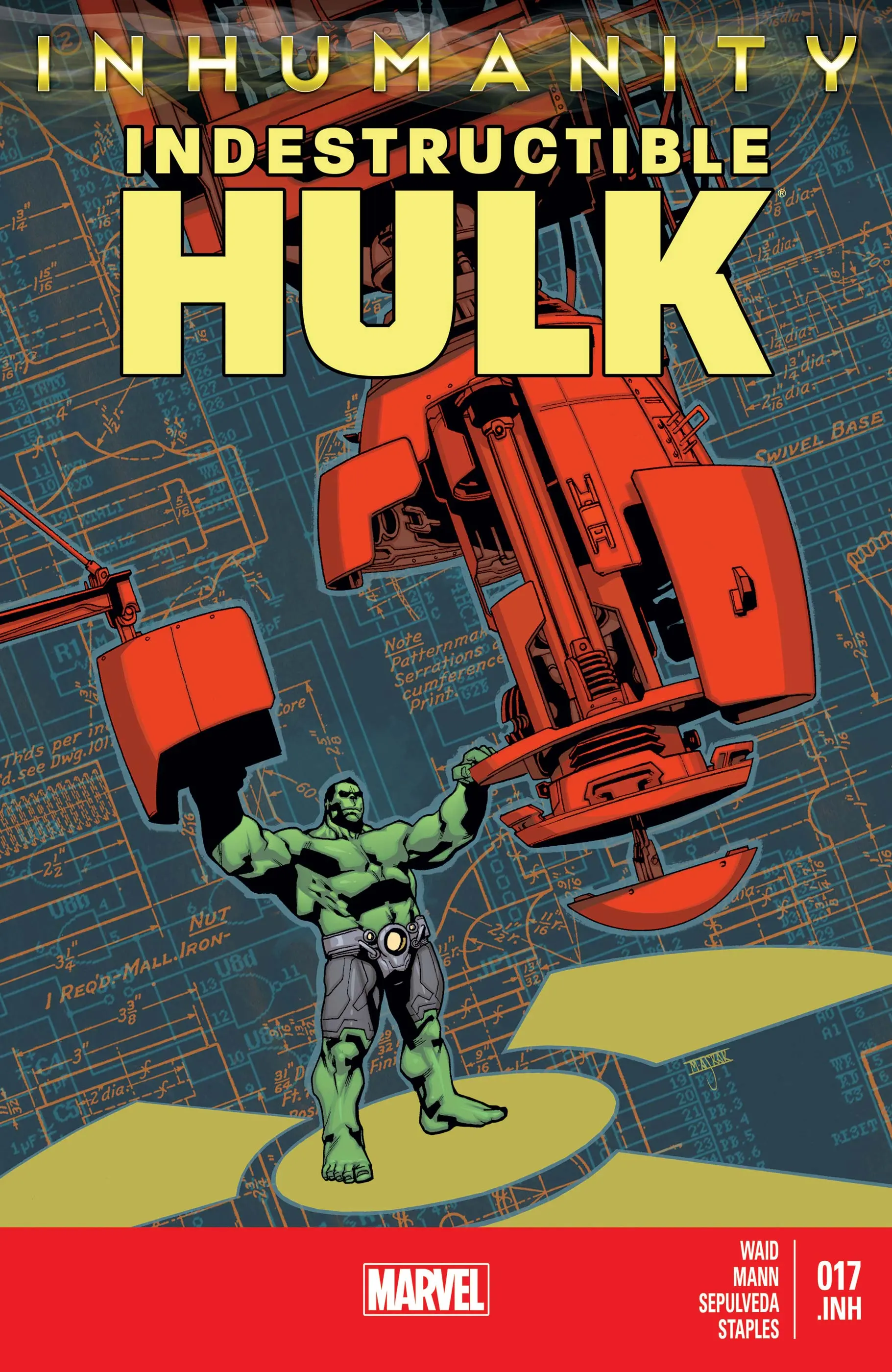 Couverture de Indestructible Hulk (2012) #17