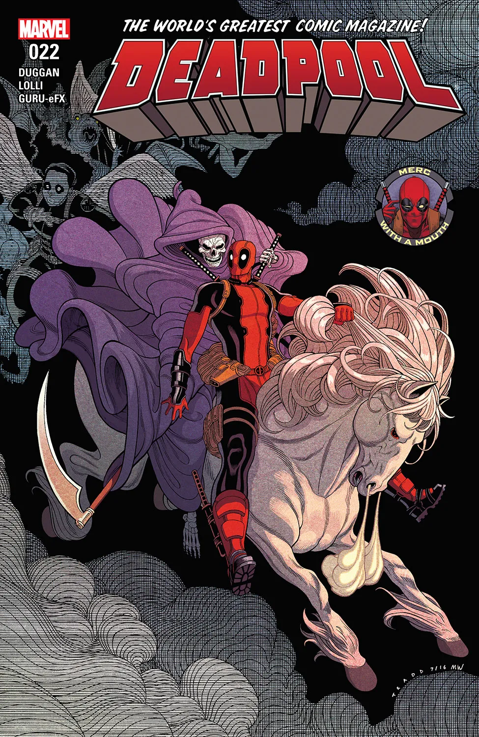 Couverture de Deadpool (2015) #22