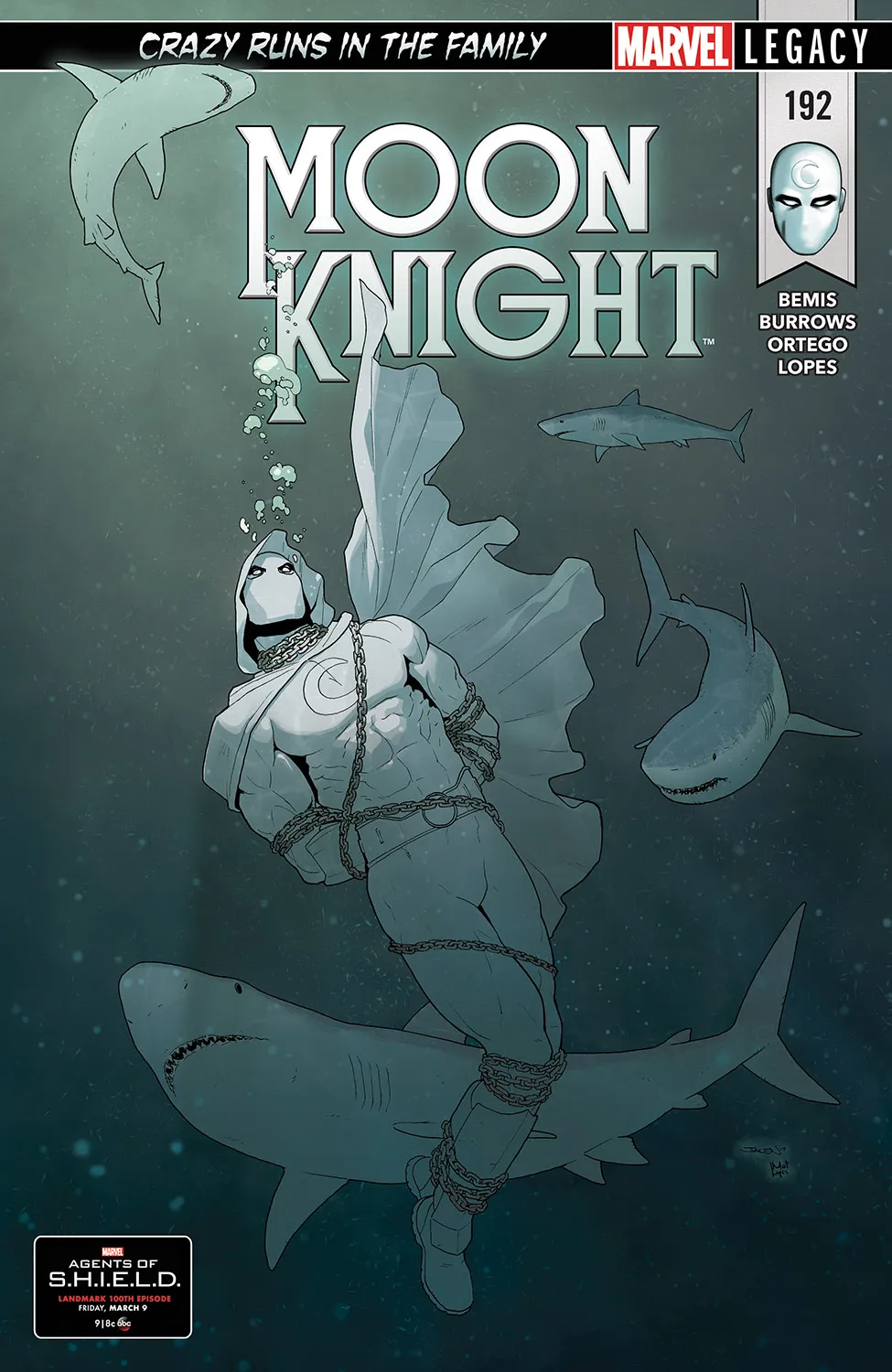 Couverture de Moon Knight (2016) #192