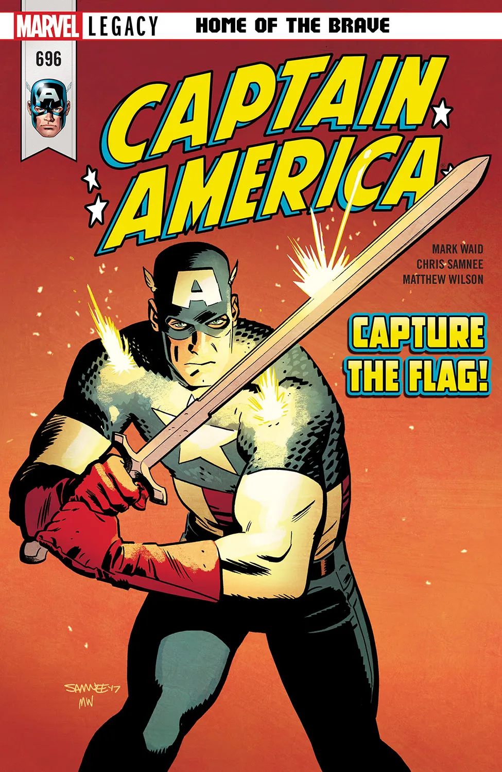 Couverture de Captain America (2017) #696