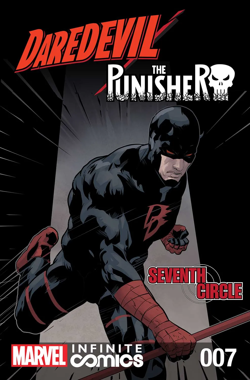 Couverture de Daredevil/Punisher: Seventh Circle (2016) #7