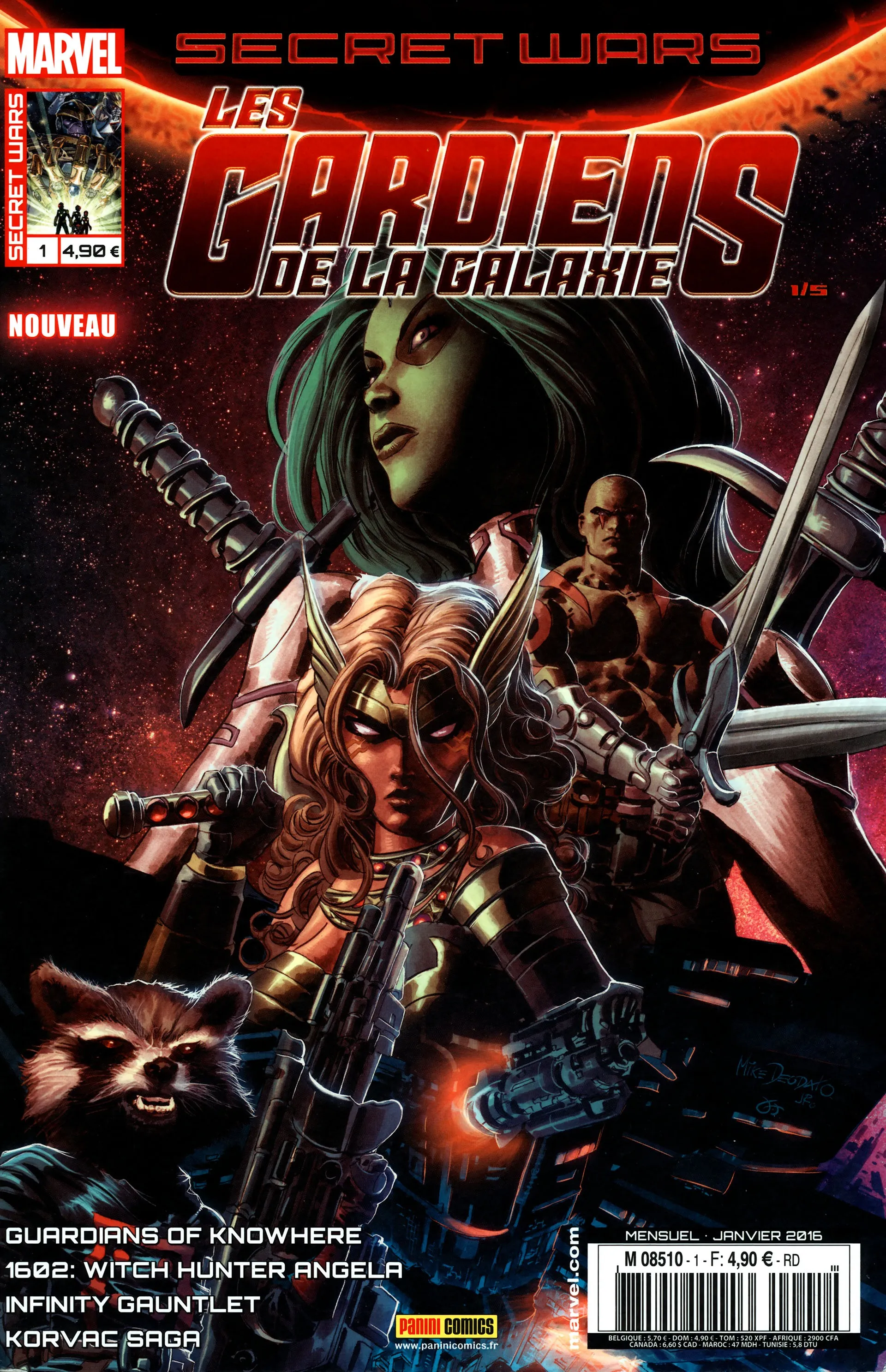 Secret Wars : Les Gardiens de la Galaxie n°1