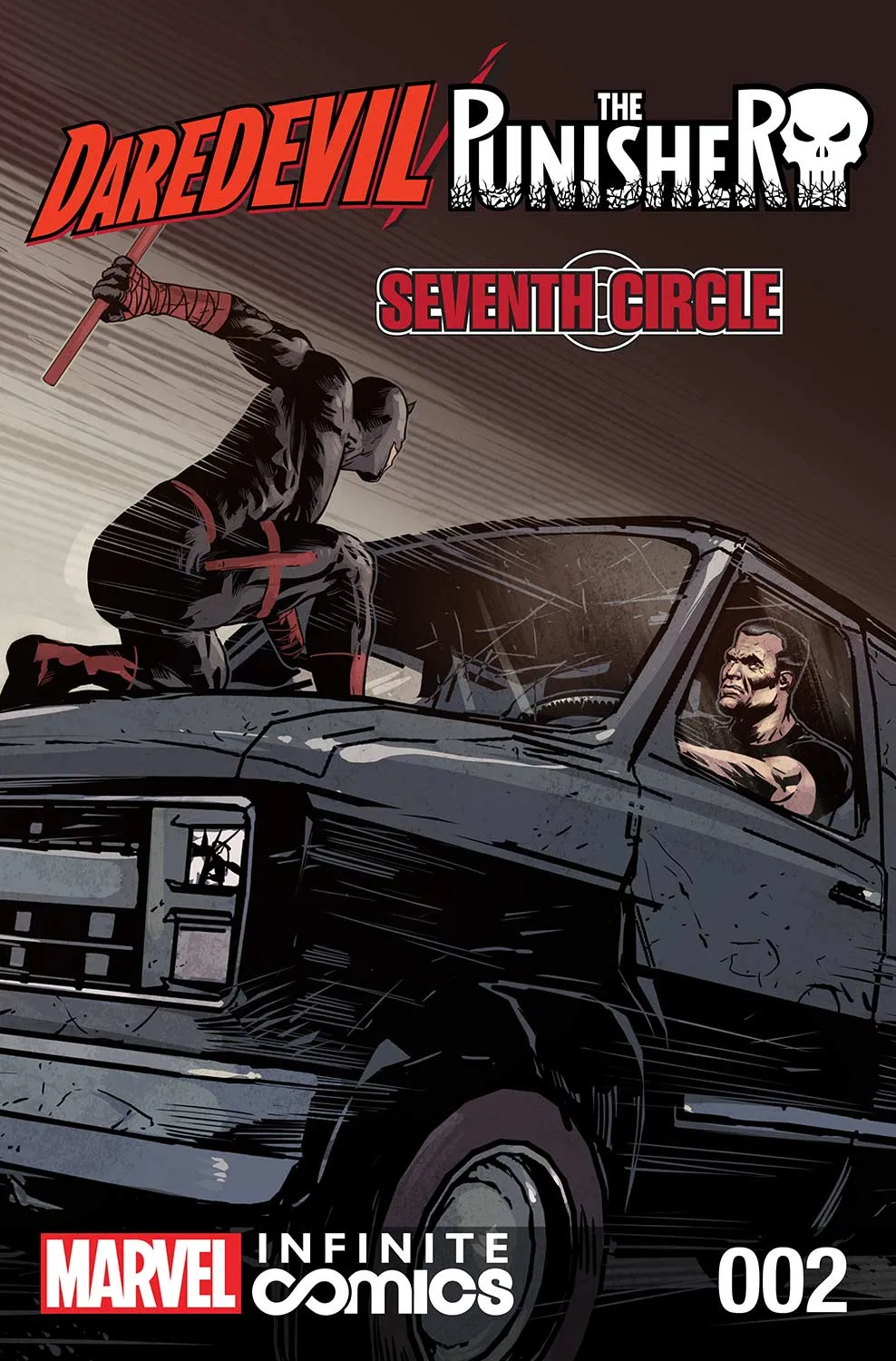 Couverture de Daredevil/Punisher: Seventh Circle (2016) #2