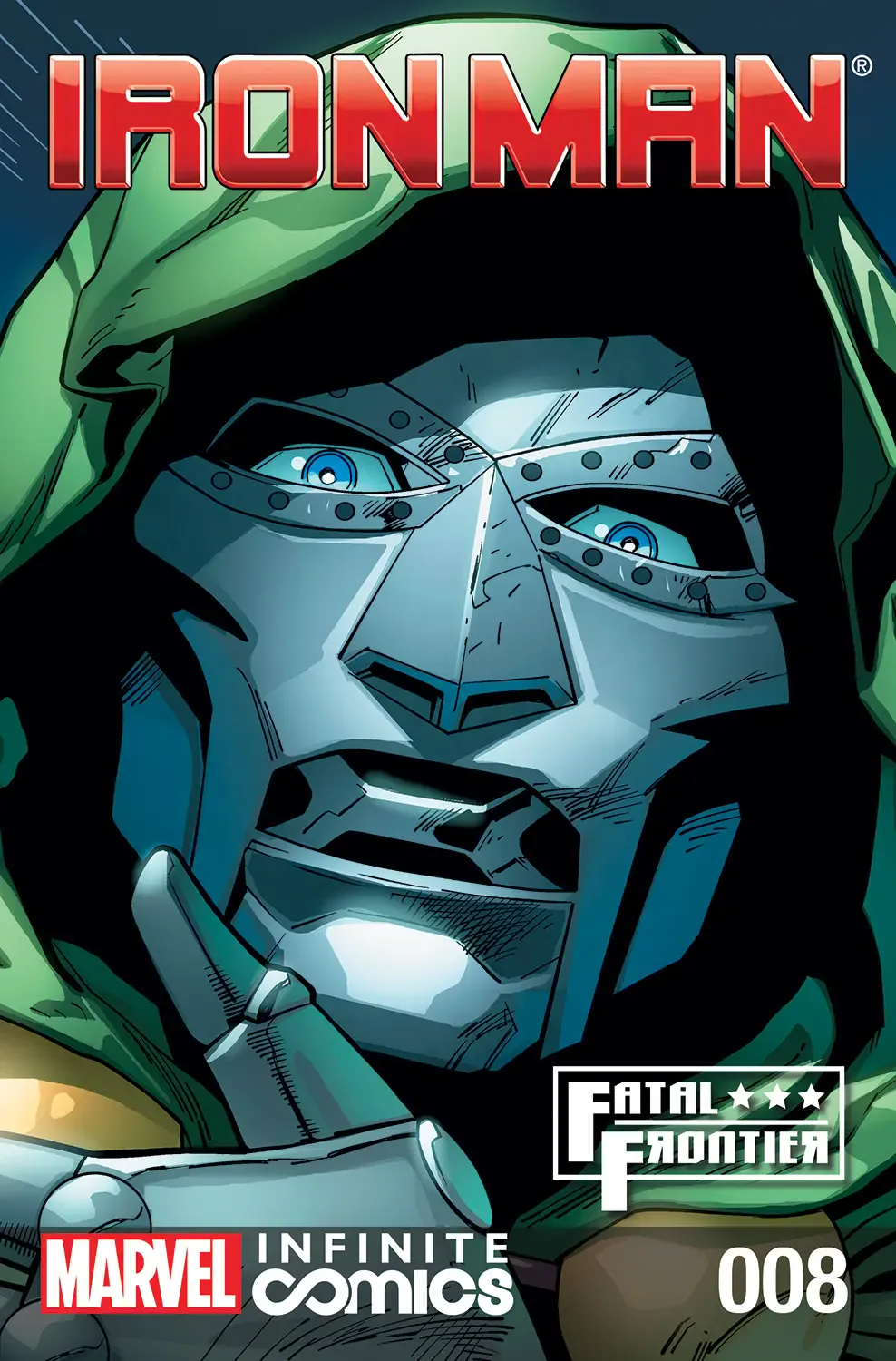 Couverture de Iron Man: Fatal Frontier (2013) #8