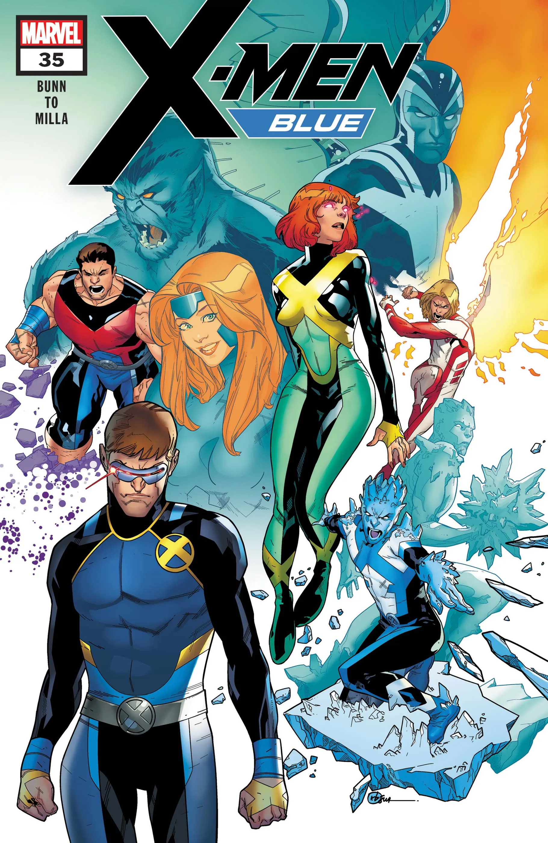 Couverture de X-Men: Blue (2017) #35
