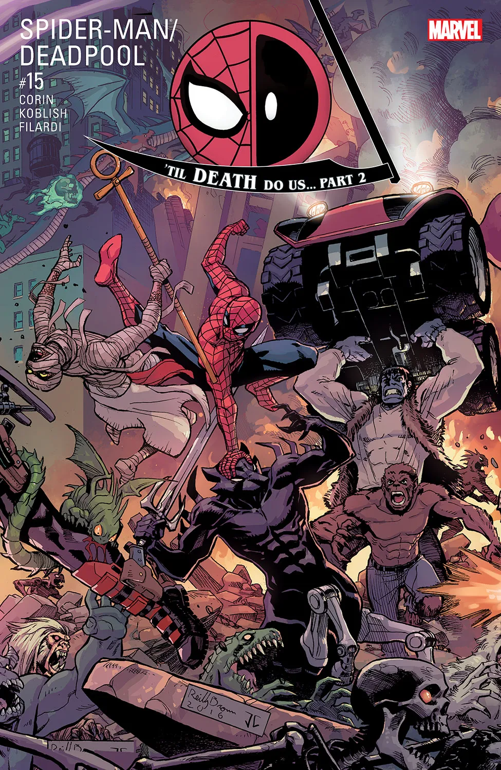 Couverture de Spider-Man/Deadpool (2016) #15