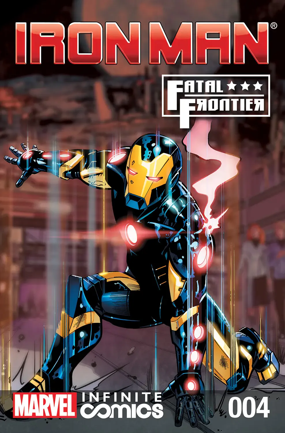 Couverture de Iron Man: Fatal Frontier (2013) #4