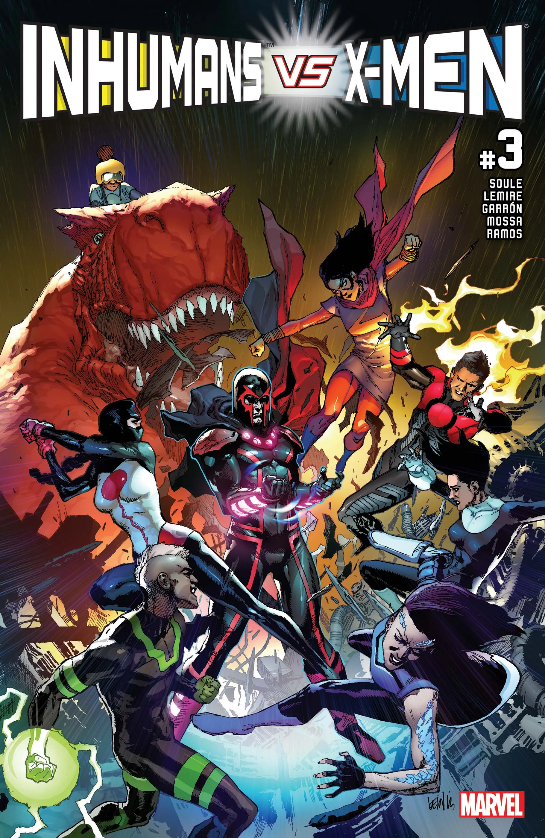 Couverture de Inhumans vs. X-Men (2016) #3