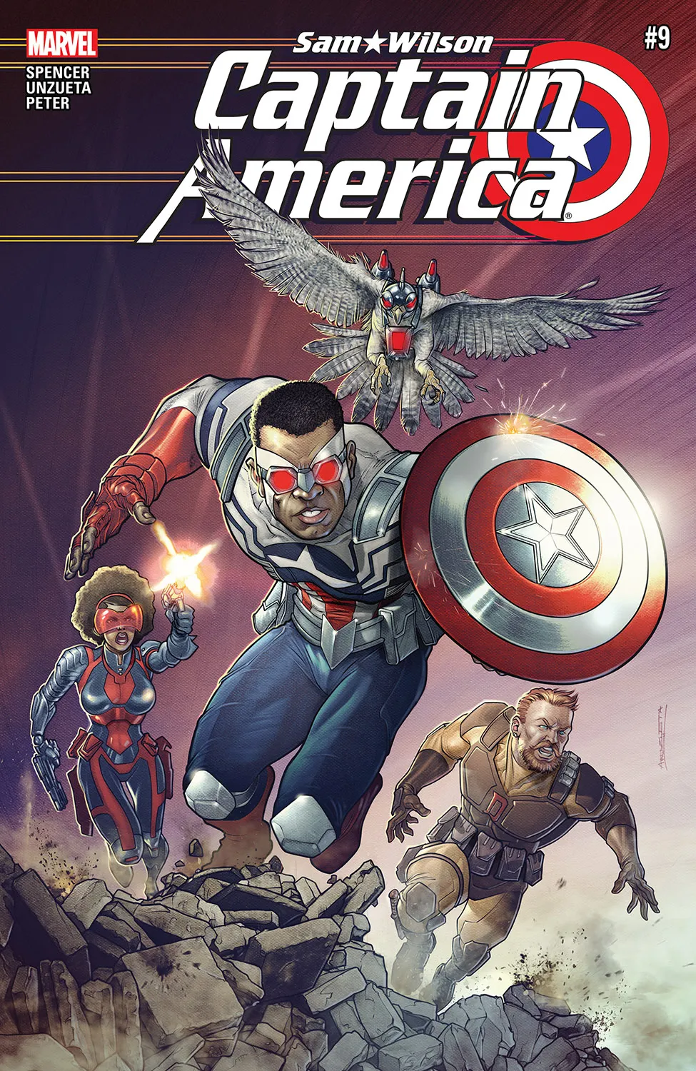 Couverture de Captain America: Sam Wilson (2015) #9