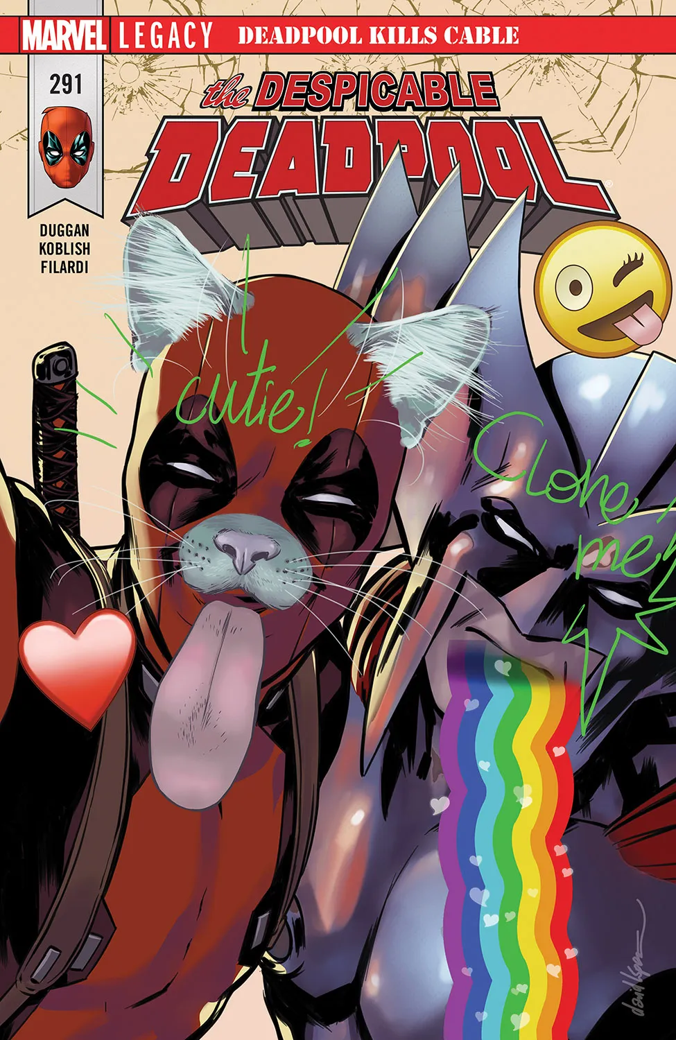 Couverture de Despicable Deadpool (2017) #291