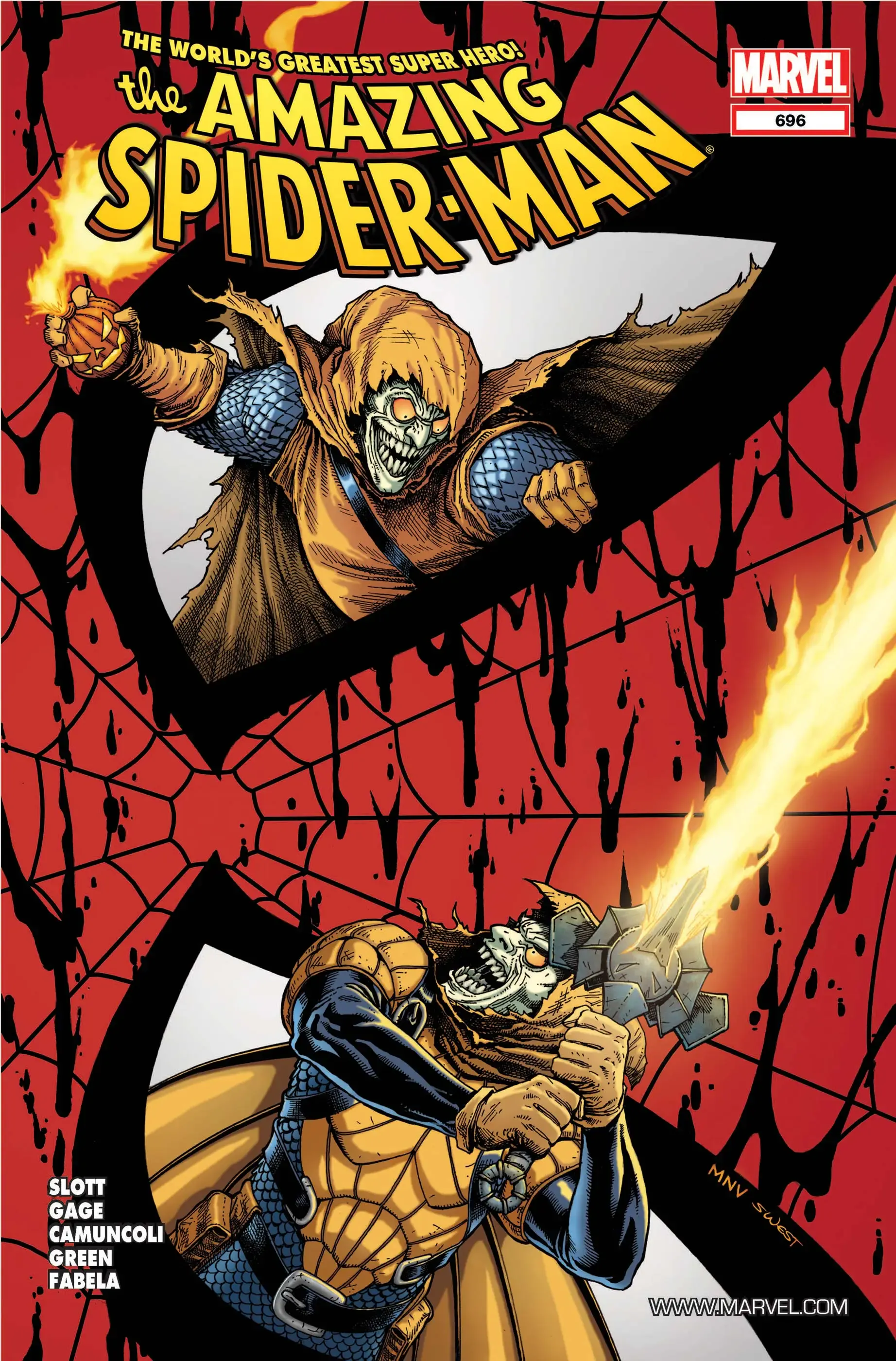 Couverture de Amazing Spider-Man (1999) #696
