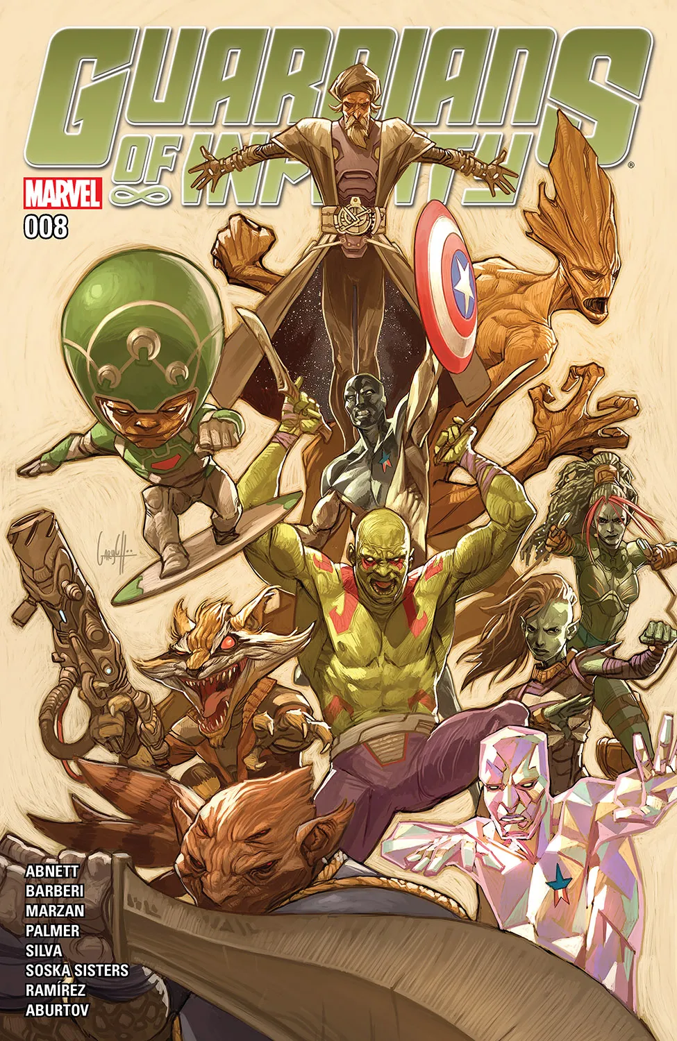 Couverture de Guardians of Infinity (2015) #8
